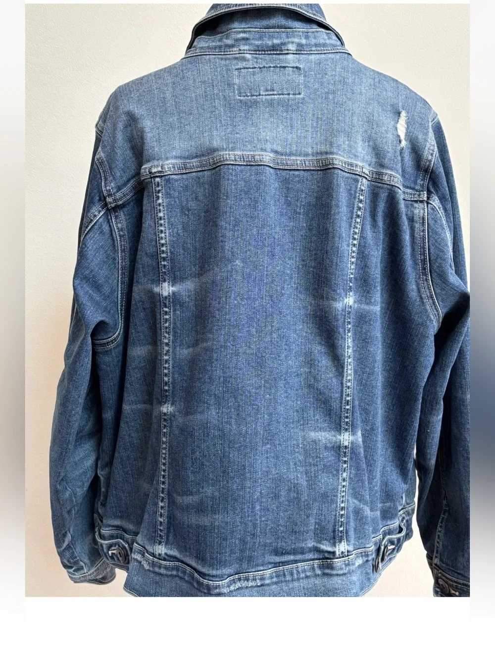 Torrid Size 3 Blue Distressed Stretch Denim Jacket